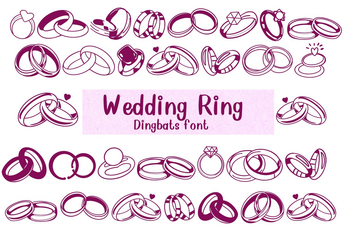 폰트 Wedding Ring