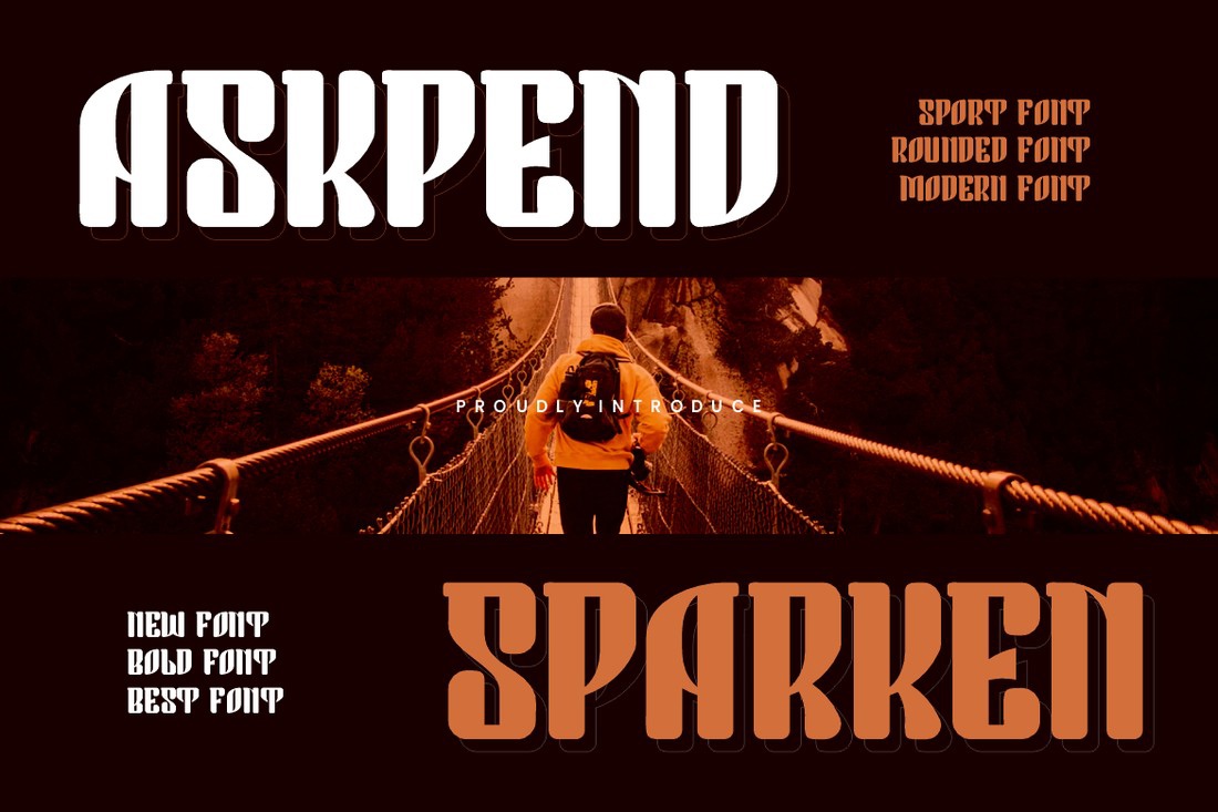 폰트 Askpend Sparken