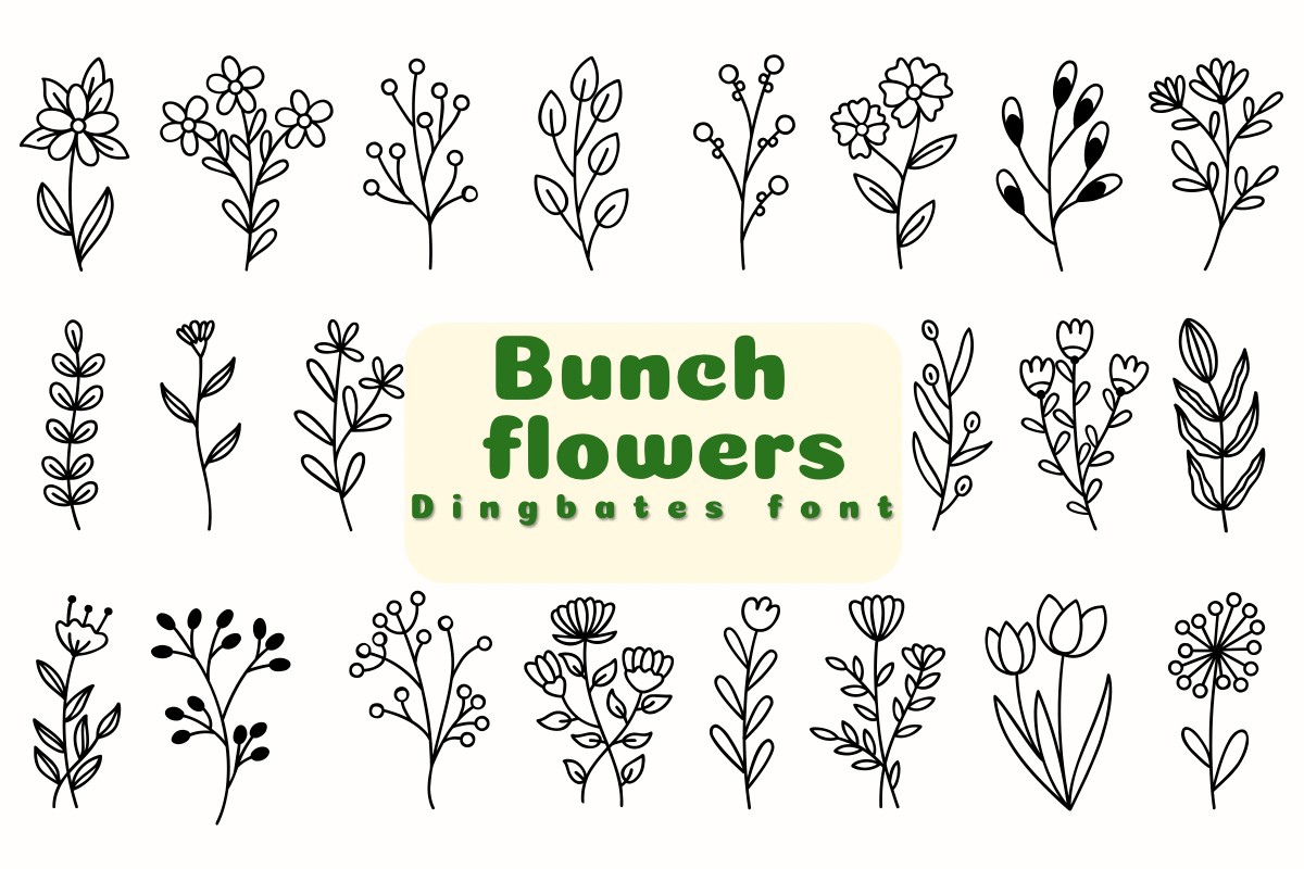폰트 Bunch Flowers