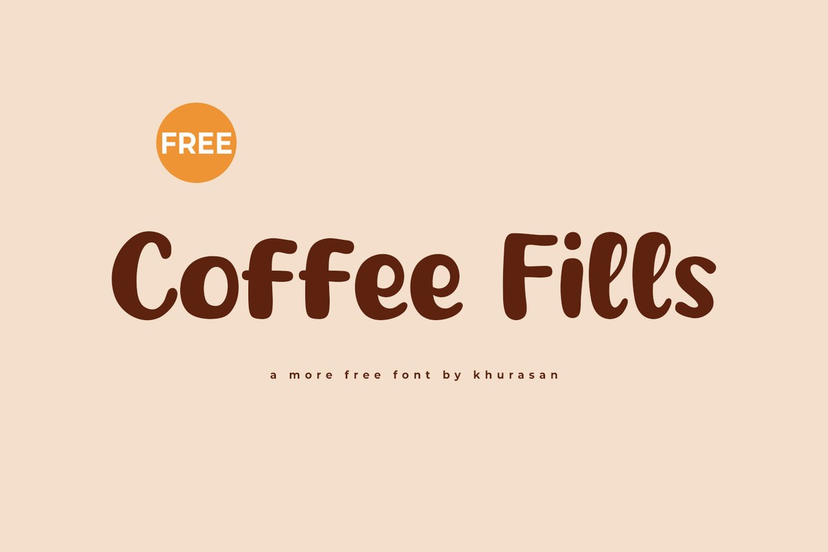 폰트 Coffee Fills
