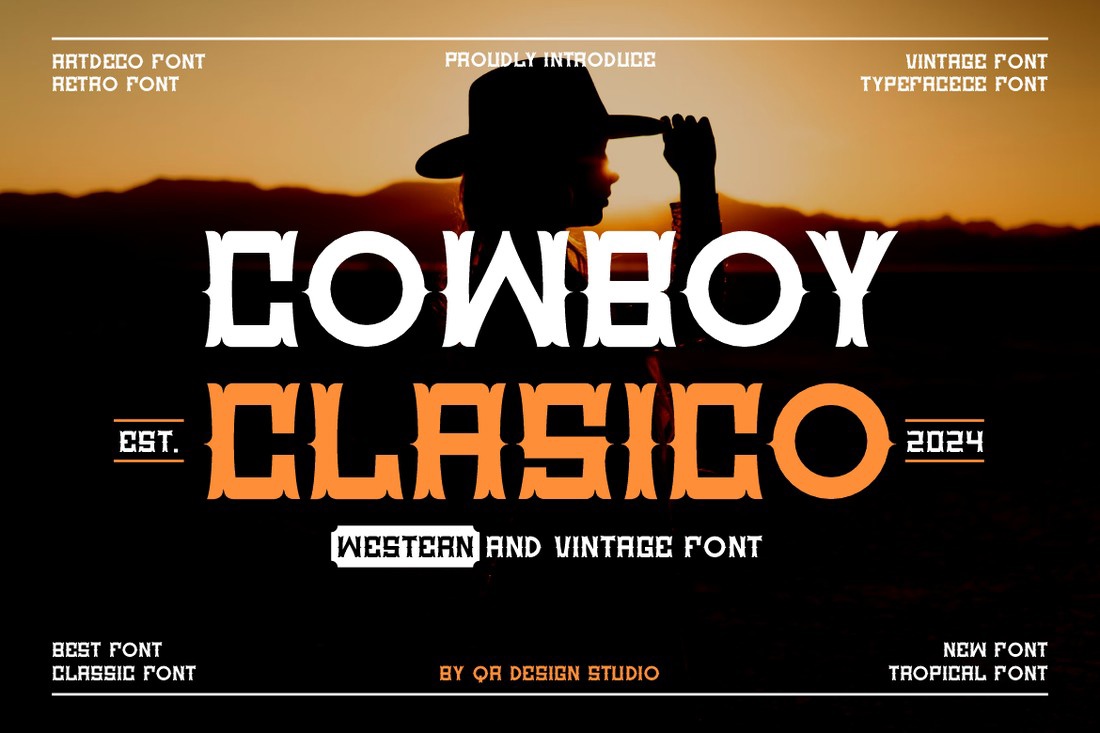폰트 Cowboy Clasico