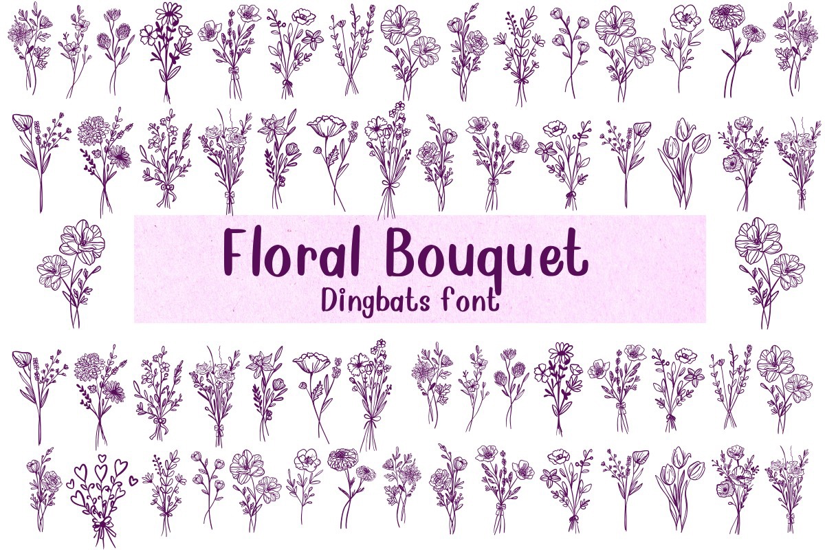폰트 Floral Bouquet