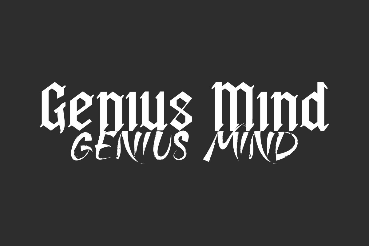 폰트 Genius Mind