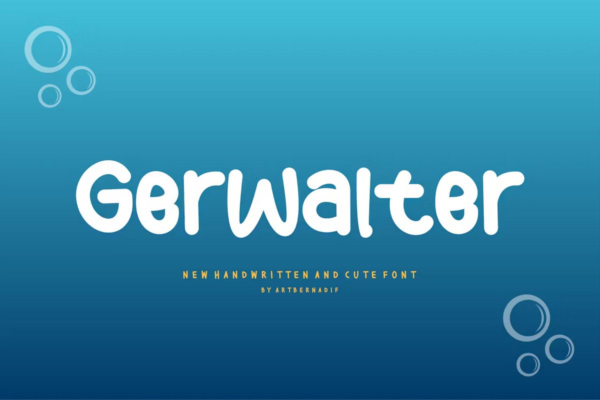 폰트 Gerwalter