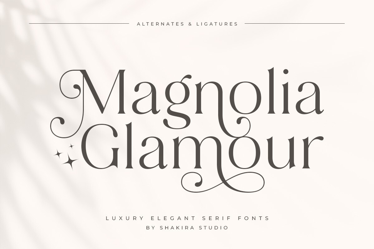 폰트 Magnolia Glamour