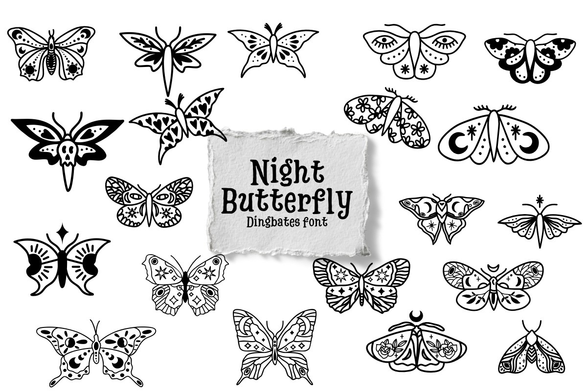 폰트 Night Butterfly