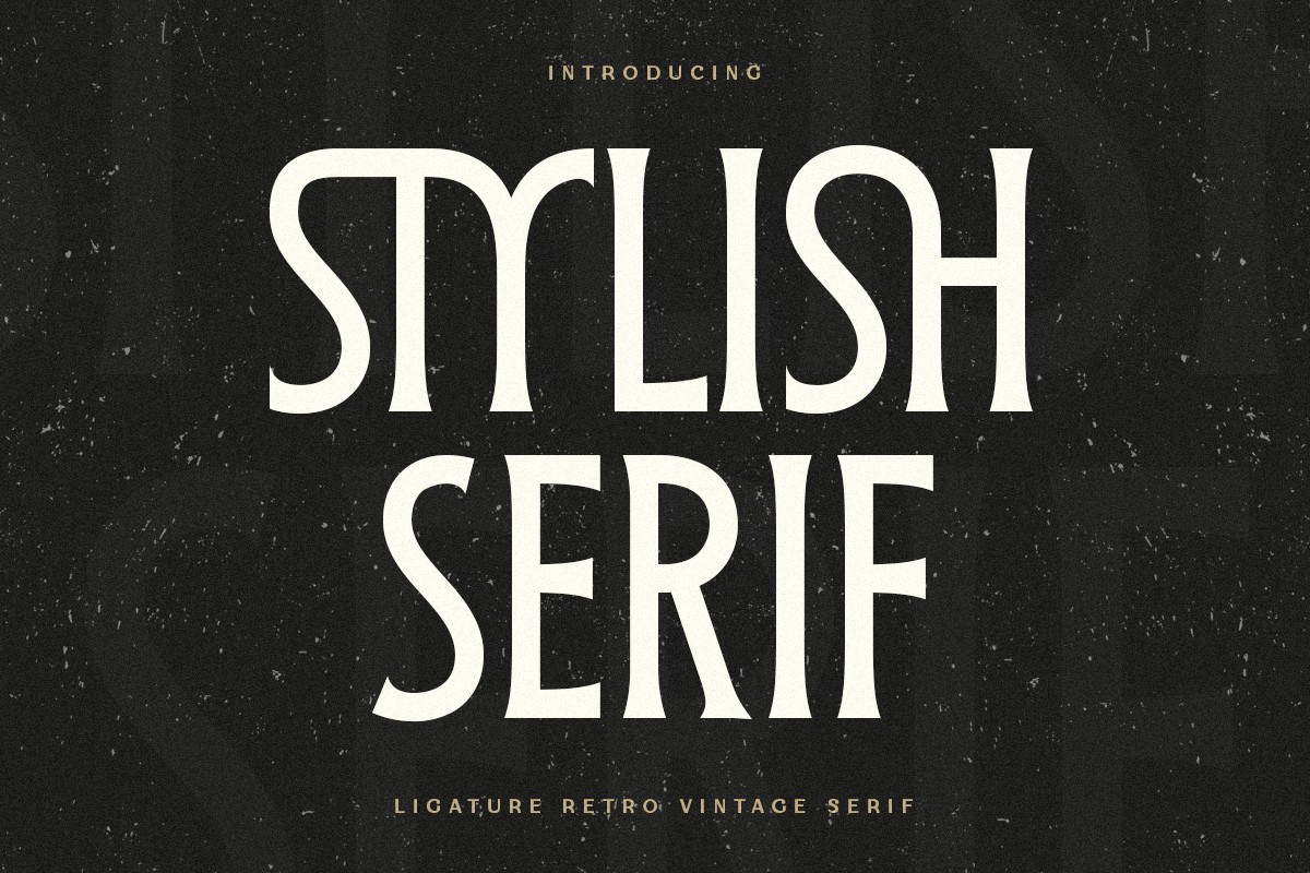 폰트 Stylish Serif