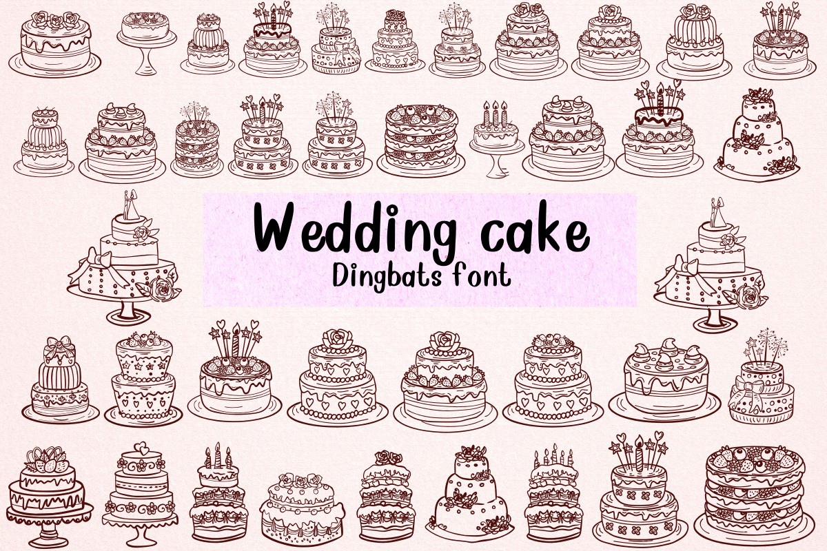 폰트 Wedding Cake