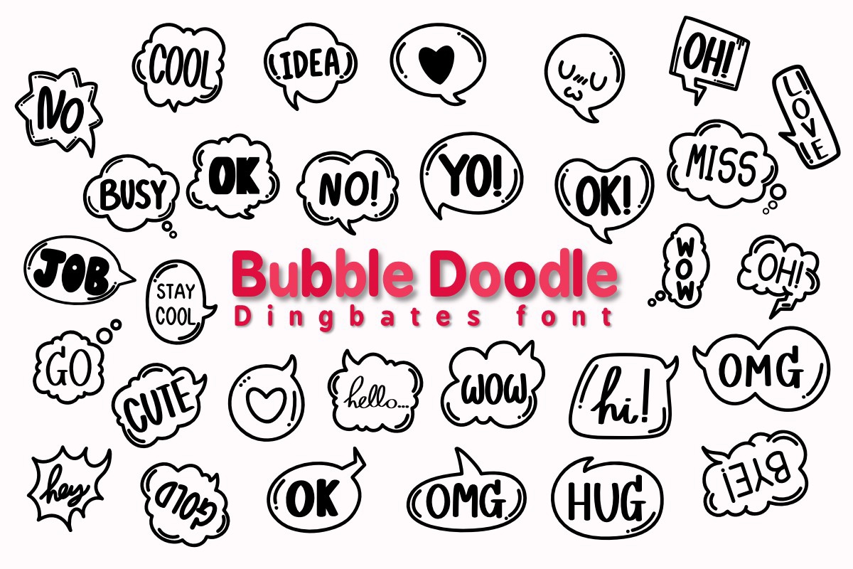 폰트 Bubble Doodle