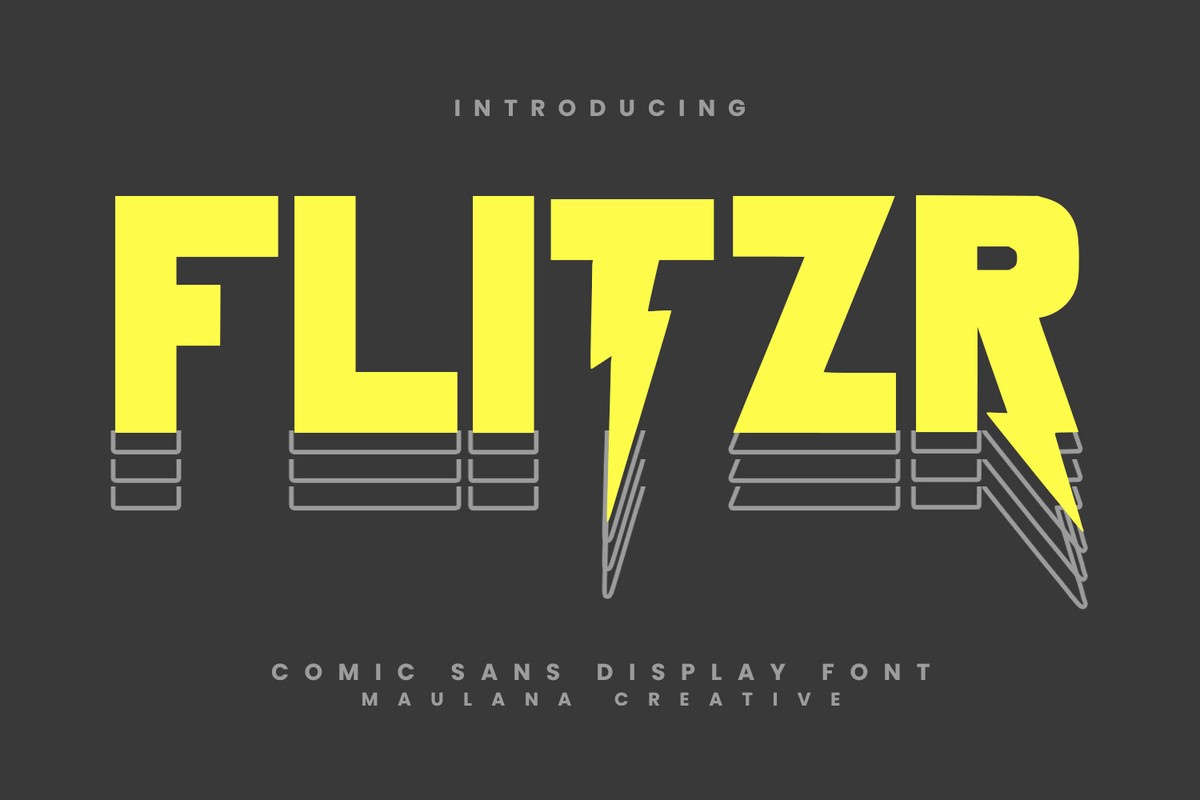 폰트 Flitzr Flash
