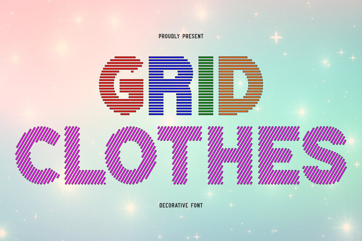 폰트 Grid Clothes