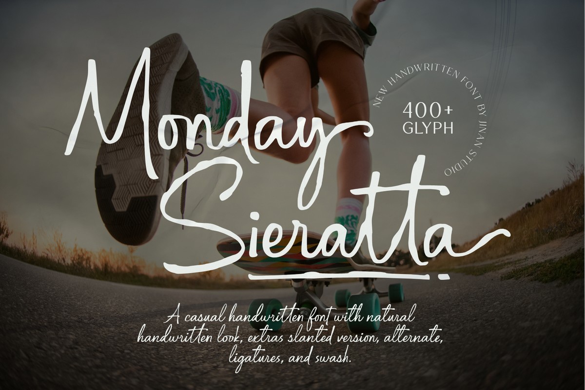 폰트 Monday Sieratta