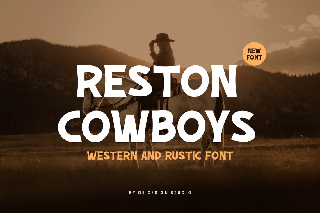 폰트 Reston Cowboys