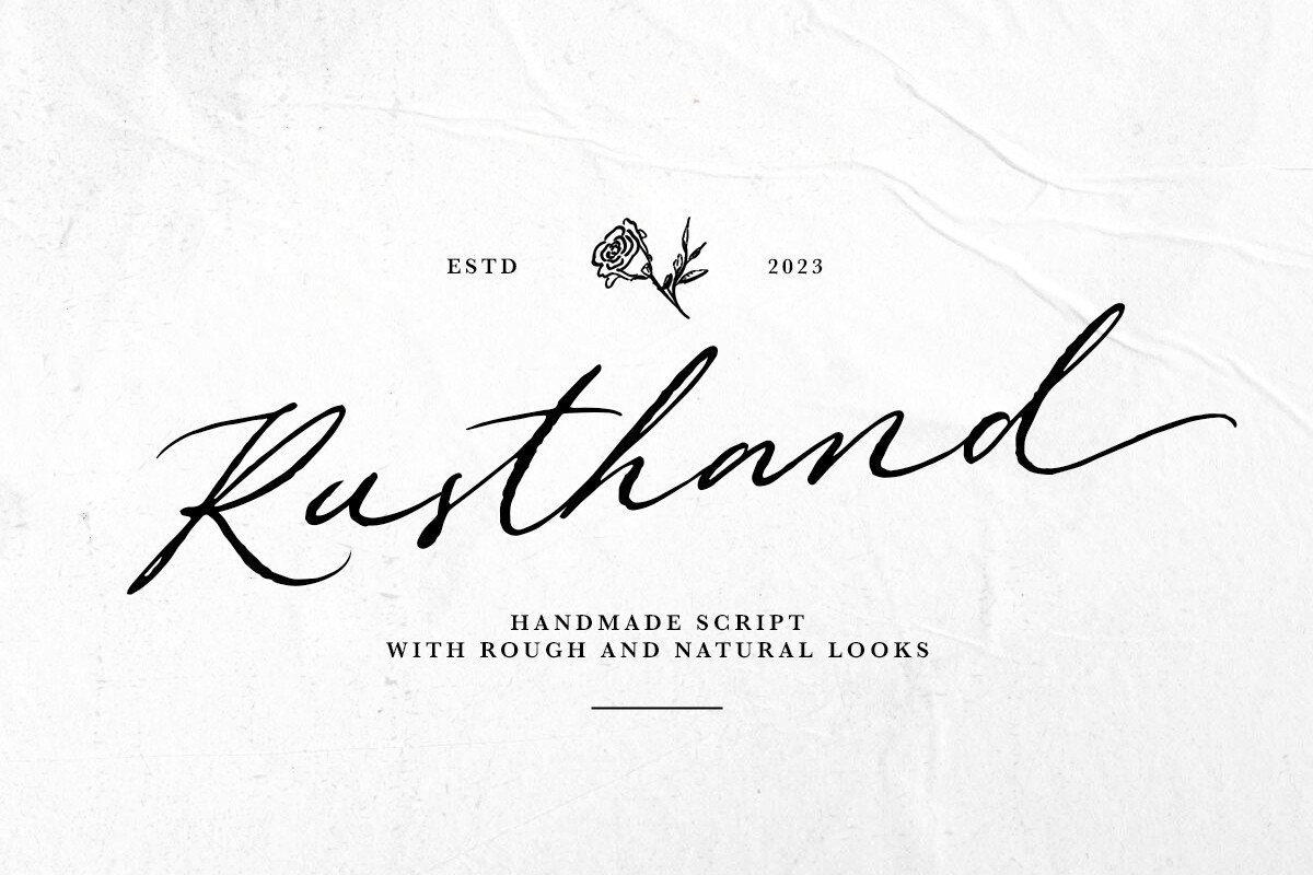 폰트 Rusthand