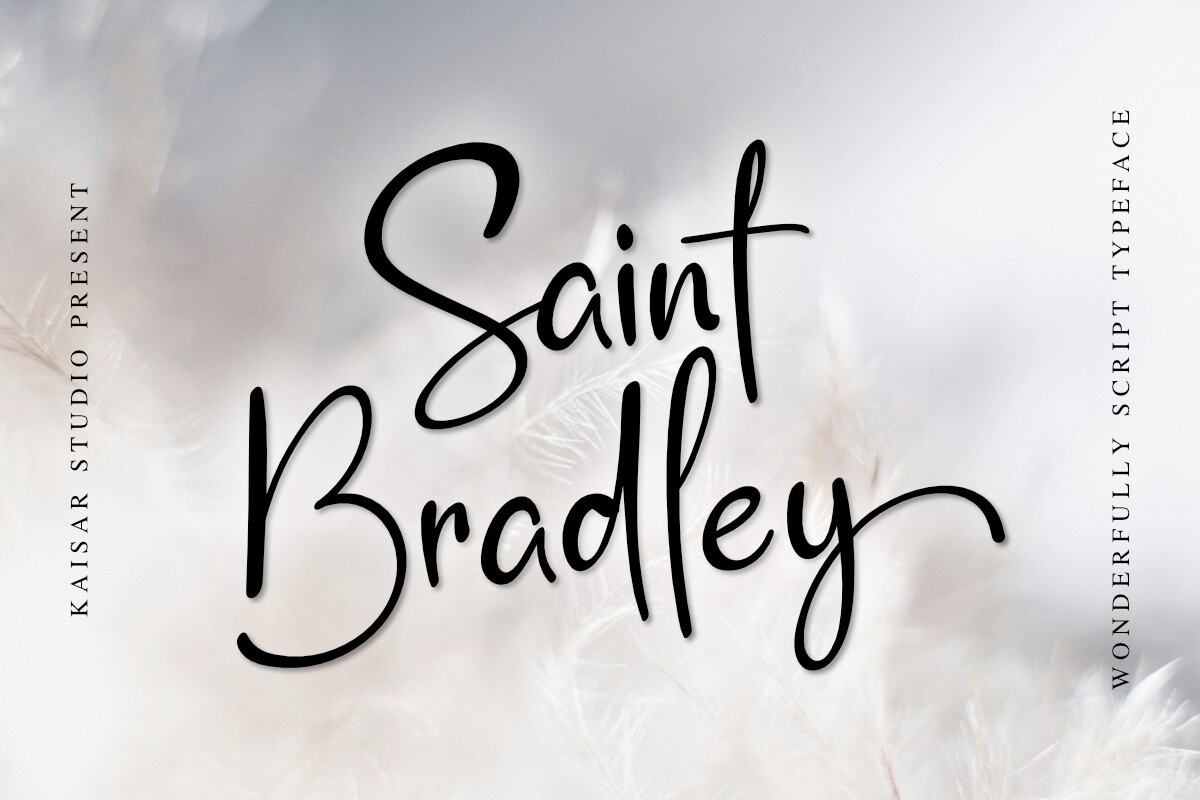 폰트 Saint Bradley