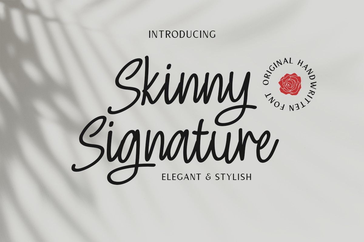 폰트 Skinny Signature