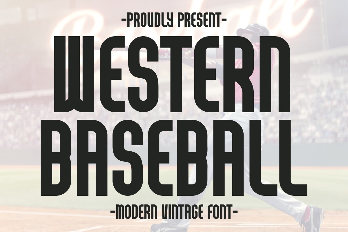 폰트 Western Baseball