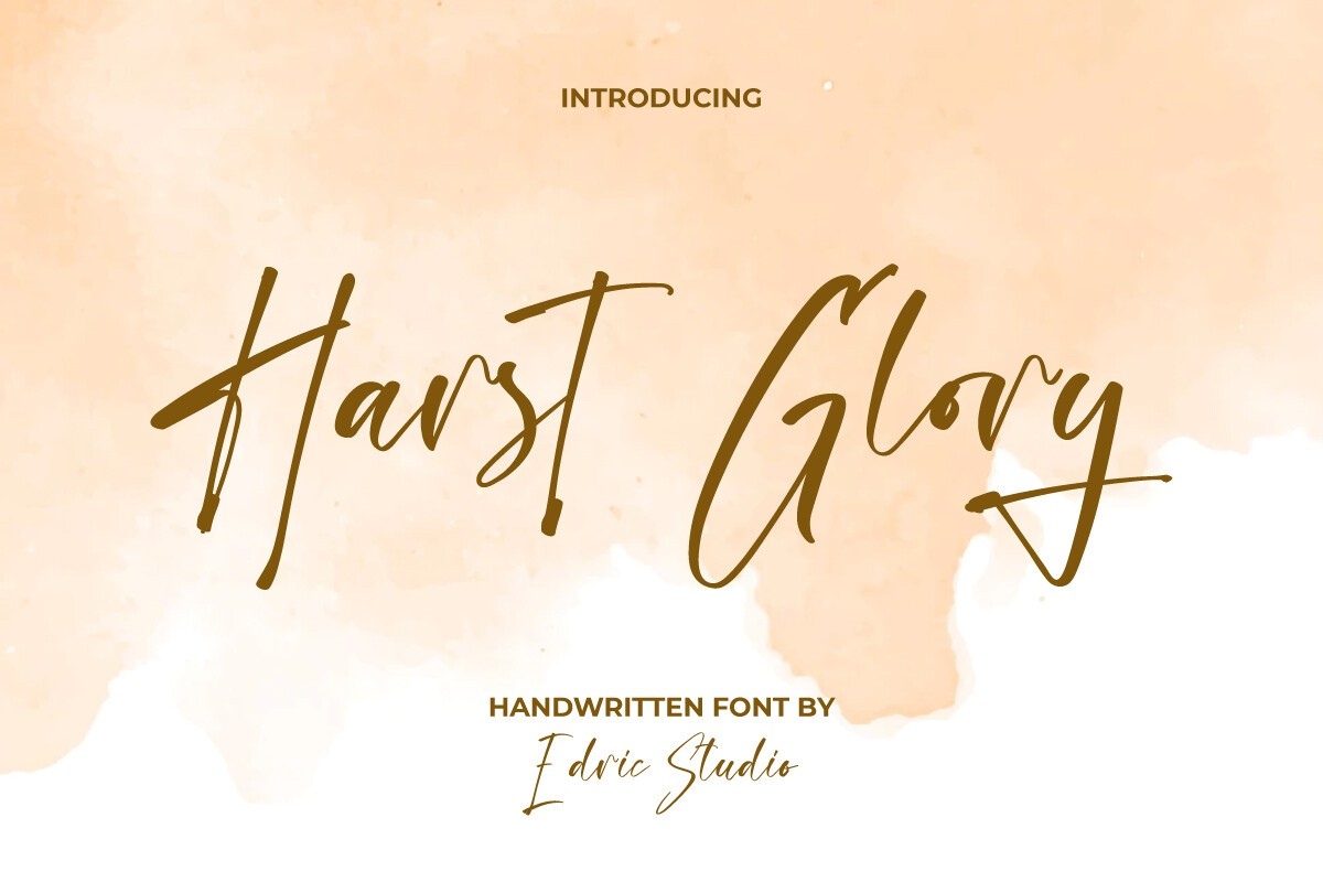폰트 Harst Glory
