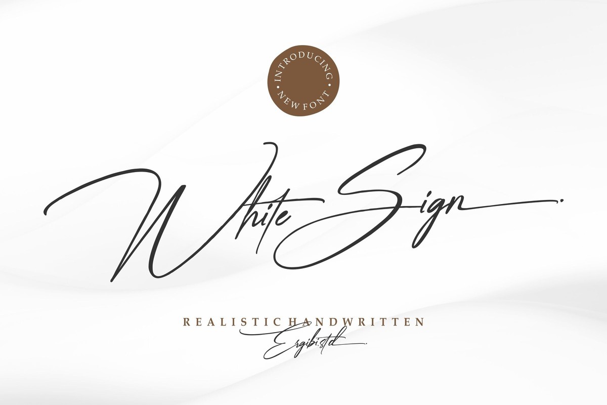 폰트 White Sign