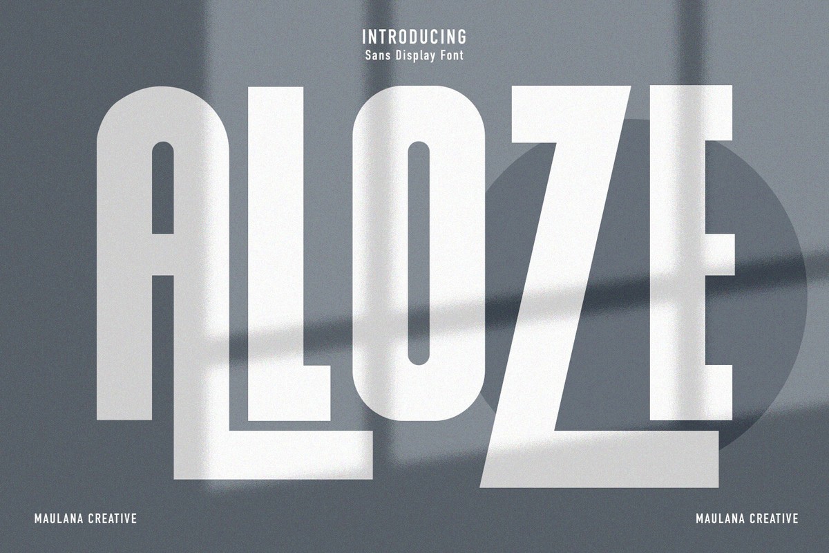 폰트 Aloze