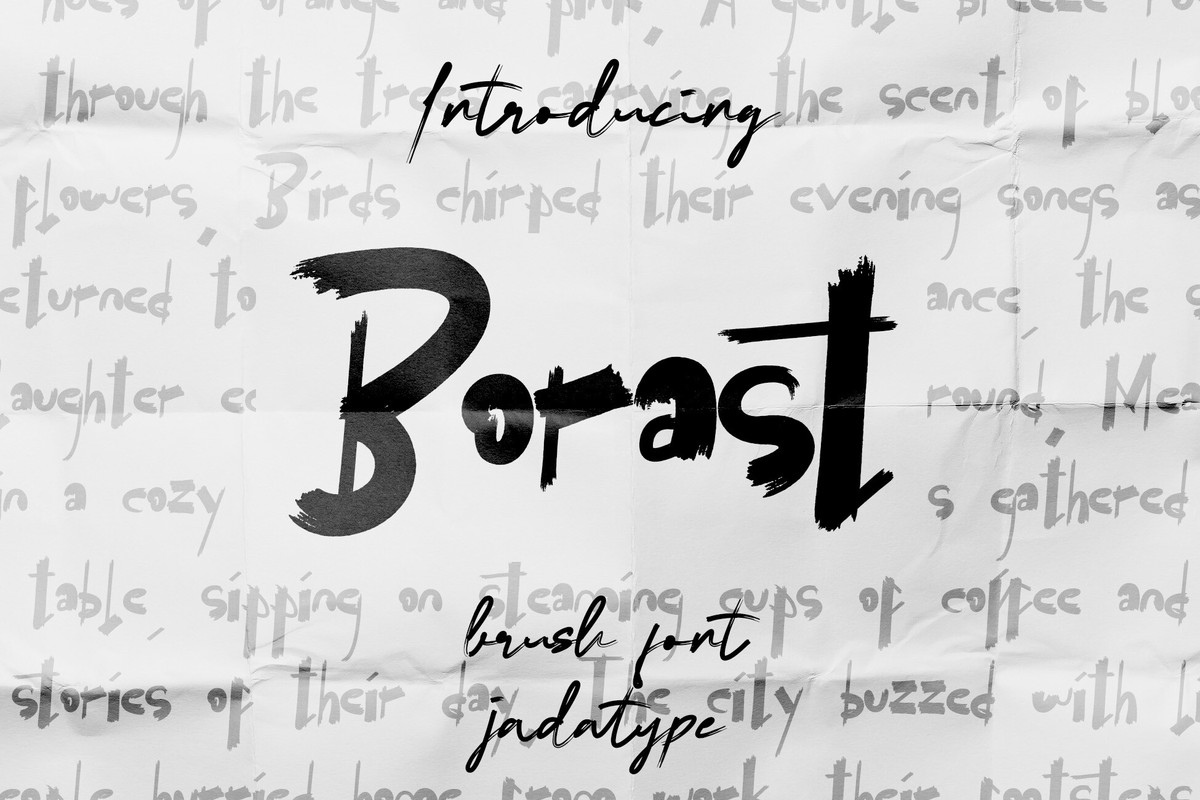 폰트 Borast