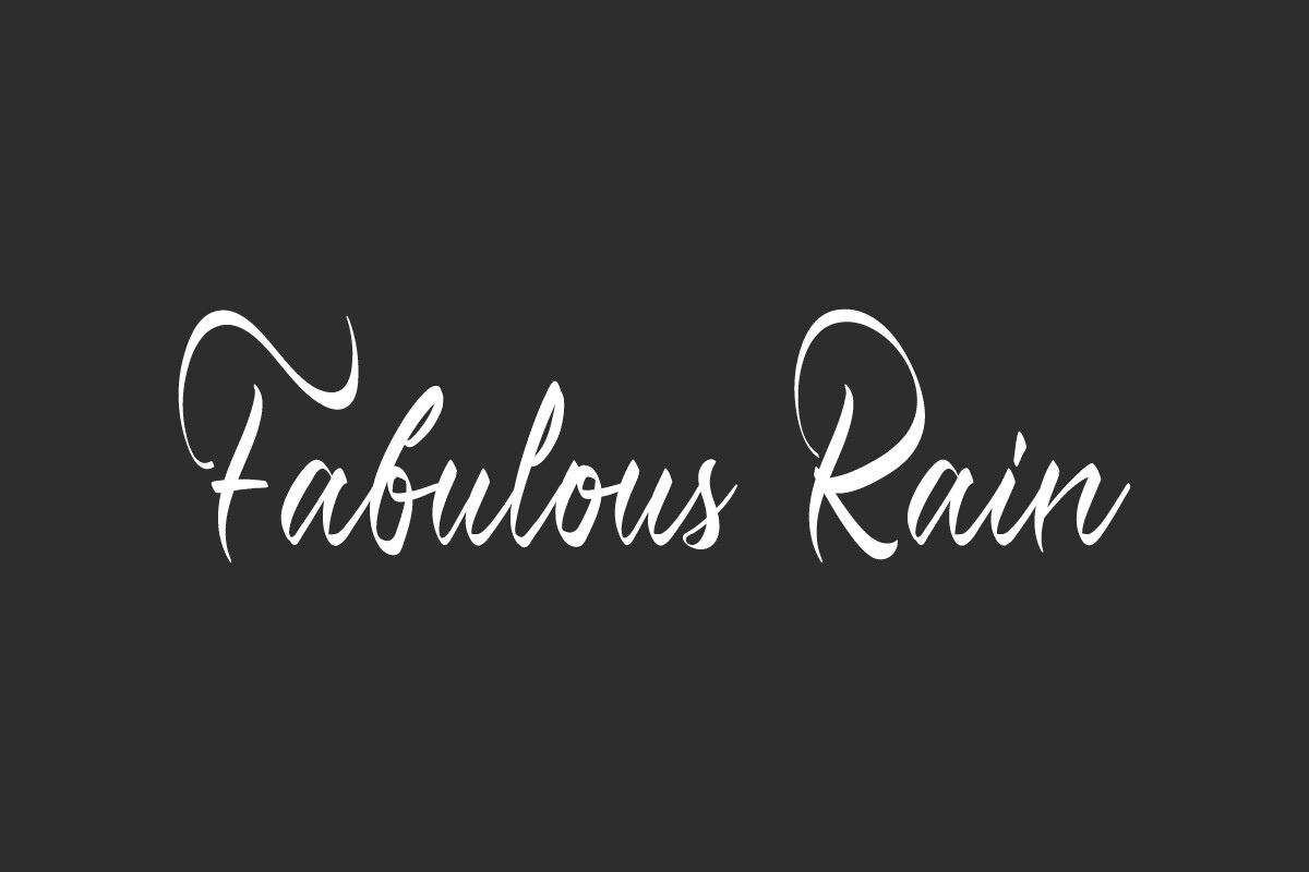 폰트 Fabulous Rain