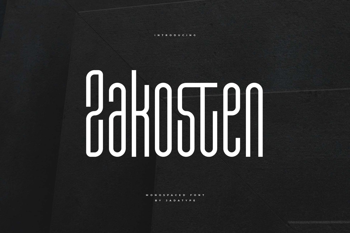 폰트 Zakosten