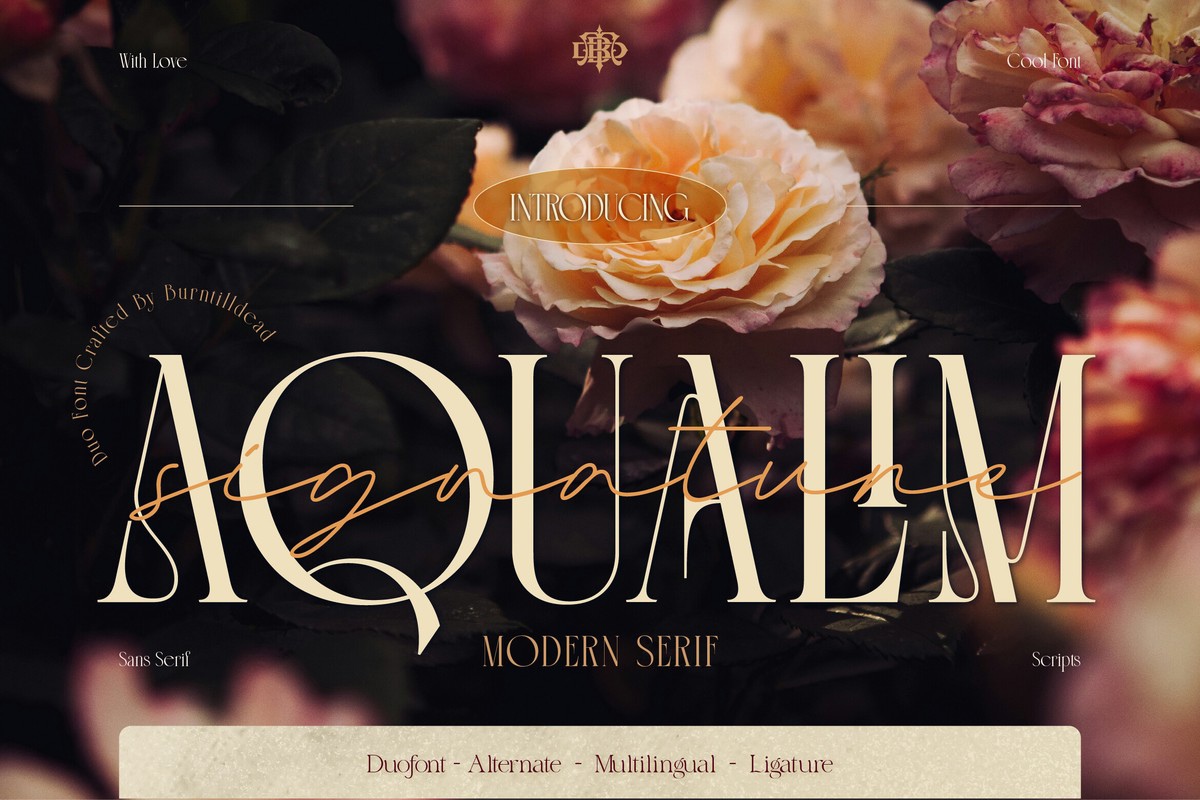 폰트 Aqualim Signature