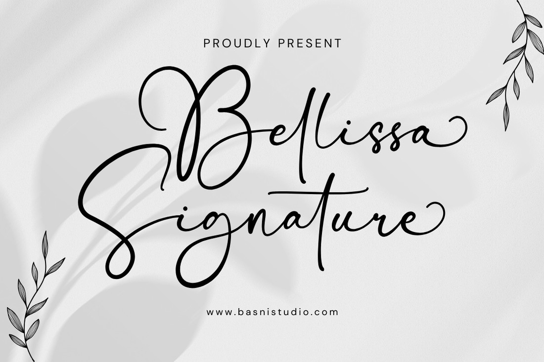 폰트 Bellissa Signature