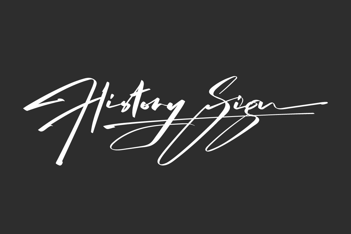 폰트 History Sign