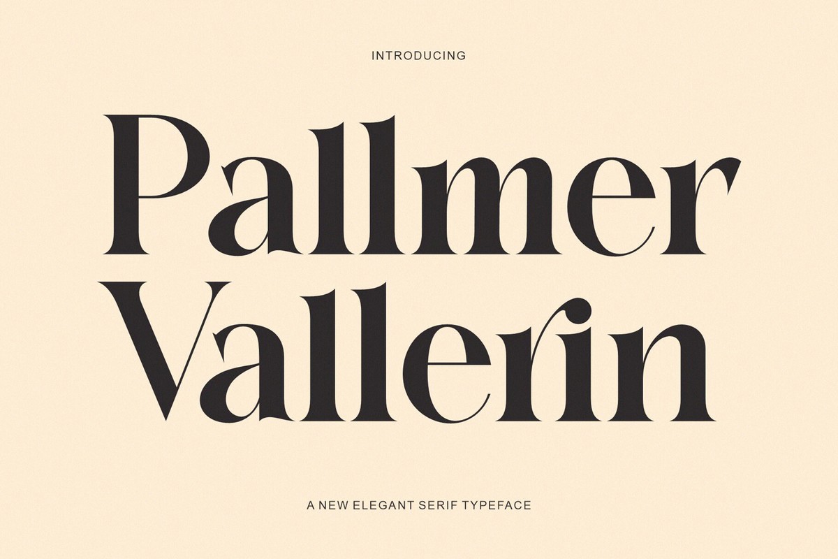 폰트 Pallmer Vallerin