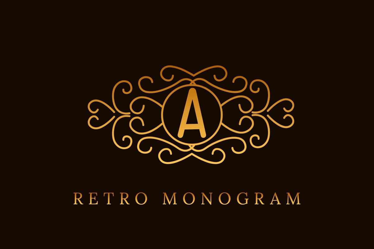 폰트 Retro Monogram