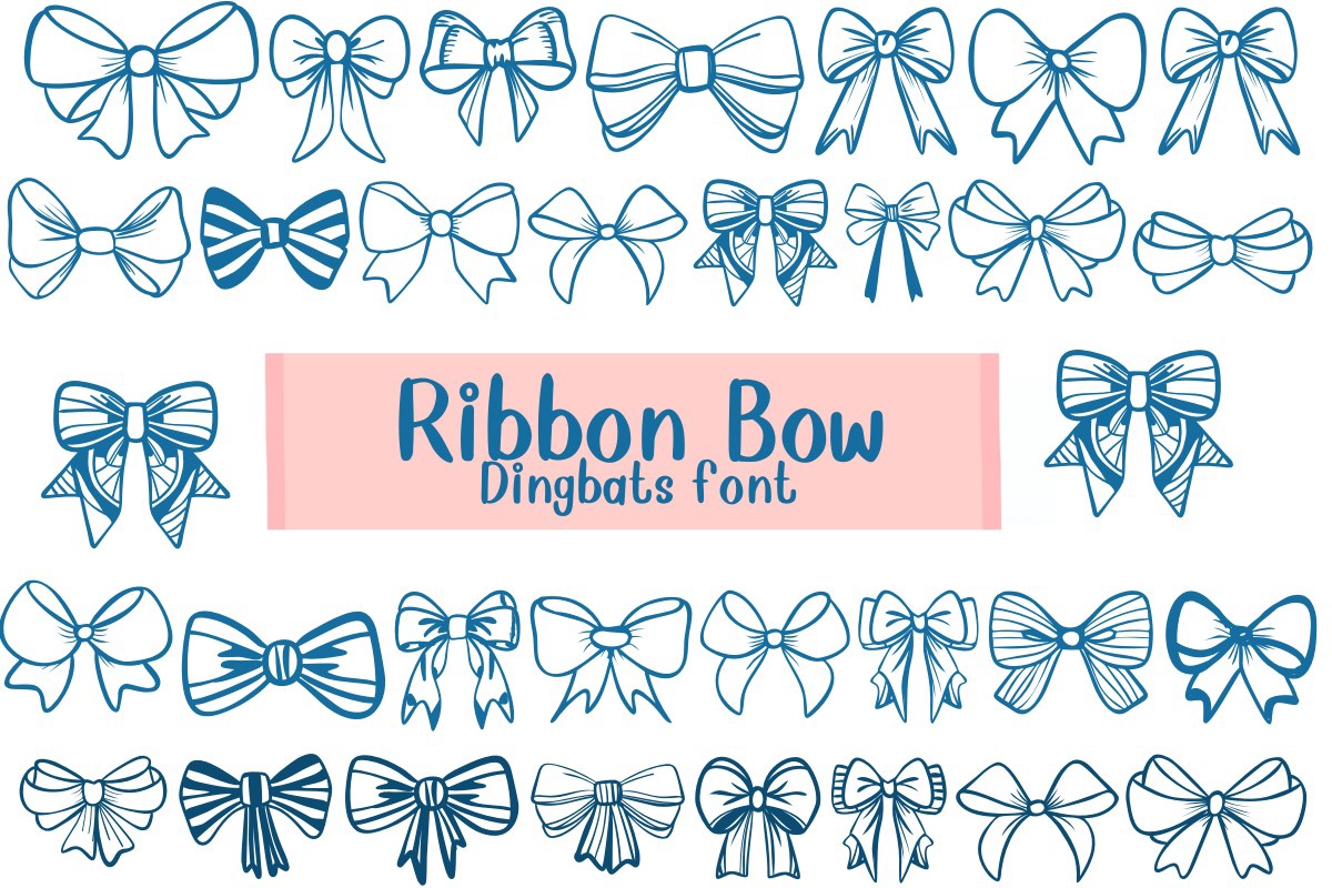 폰트 Ribbon Bow