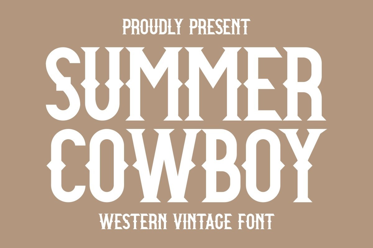 폰트 Summer Cowboy