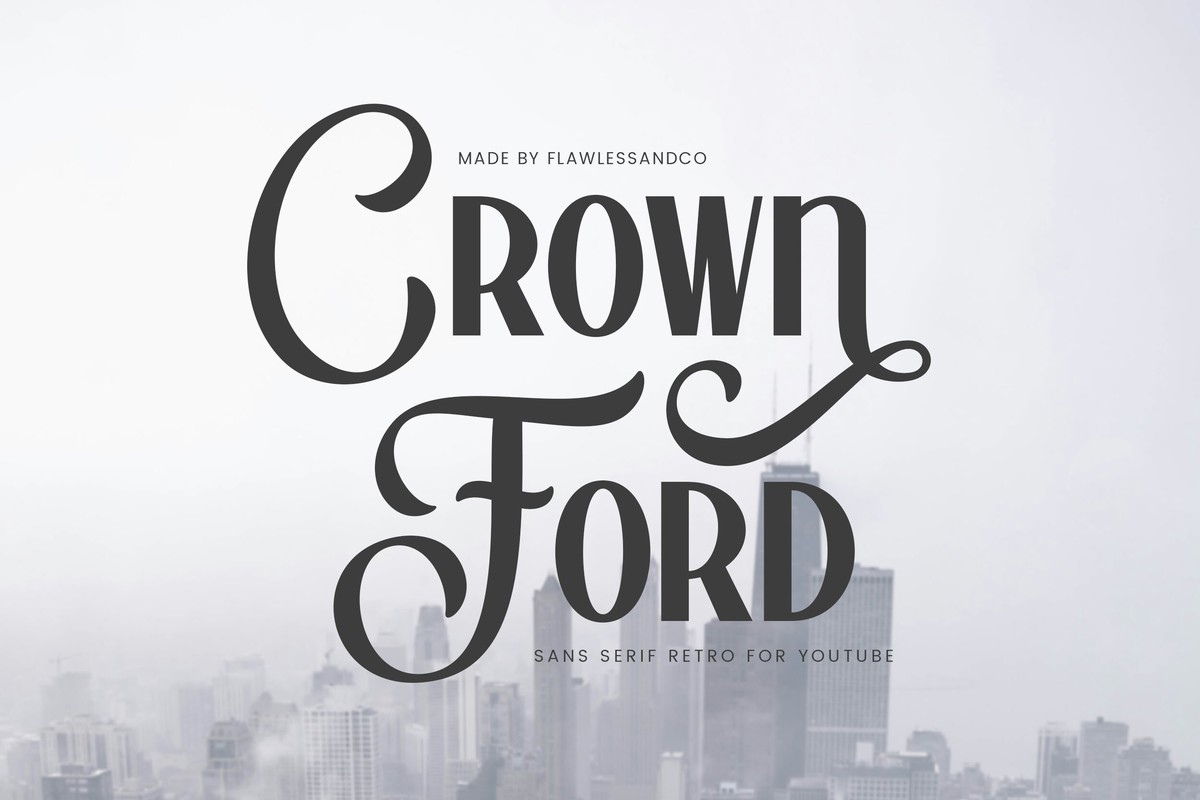 폰트 Crown Ford