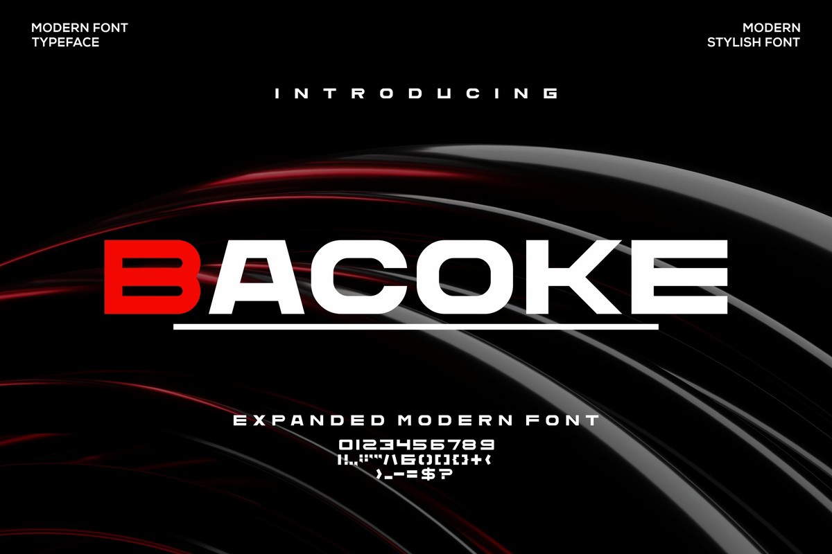 폰트 Bacoke