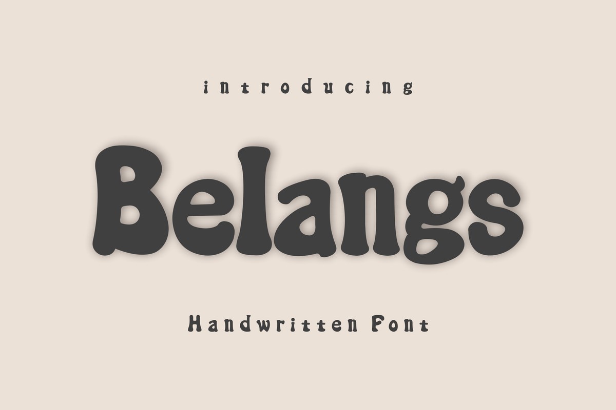 폰트 Belangs
