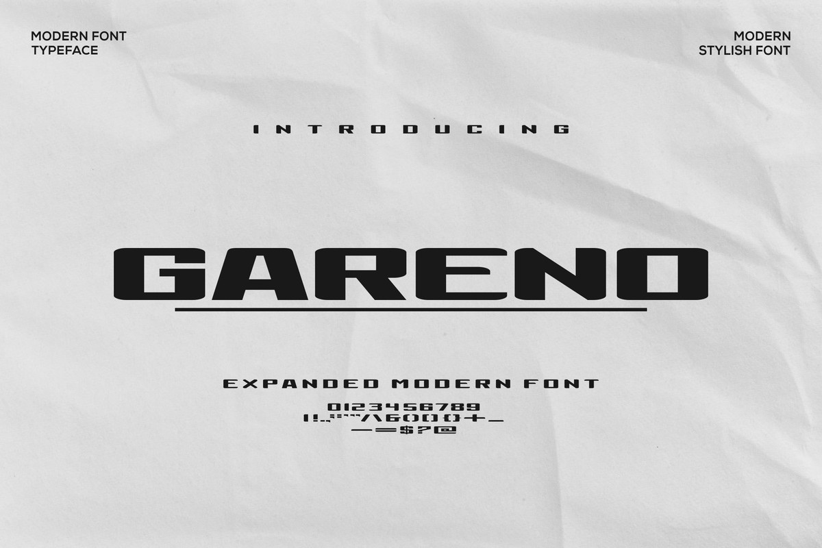 폰트 Gareno