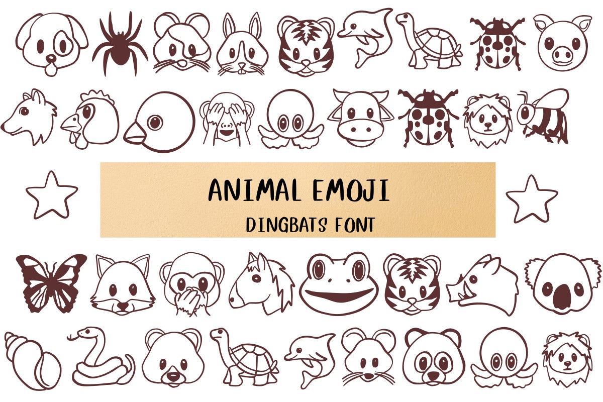 폰트 Animal Emoji