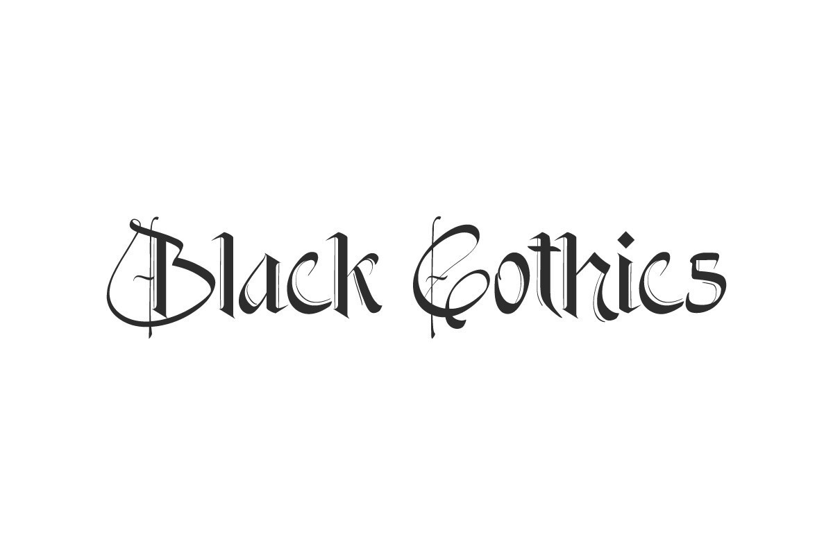 폰트 Black Gothics