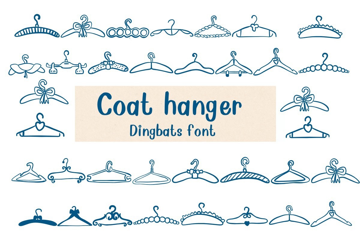 폰트 Coat Hanger