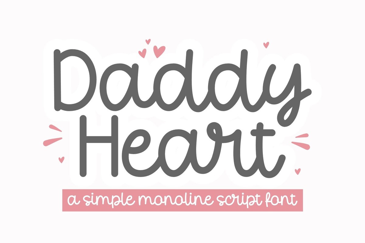 폰트 Daddy Heart