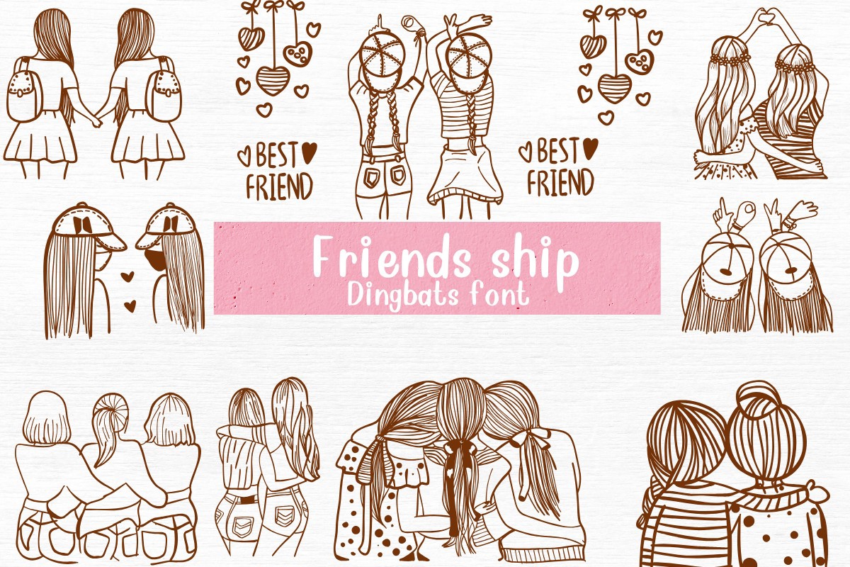 폰트 Friends Ship