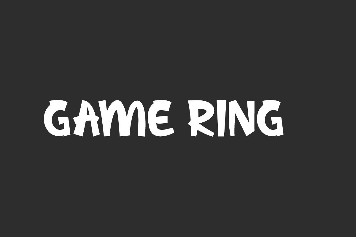 폰트 Game Ring