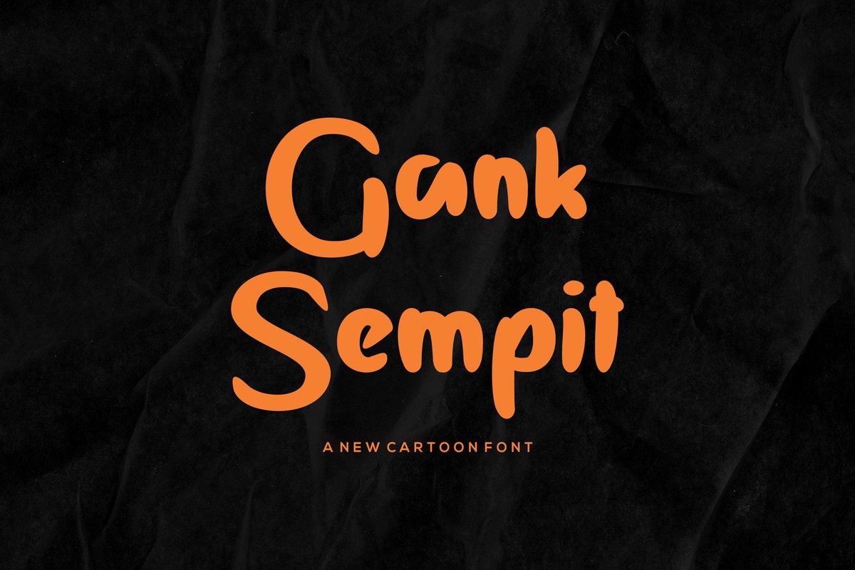 폰트 Gank Sempit