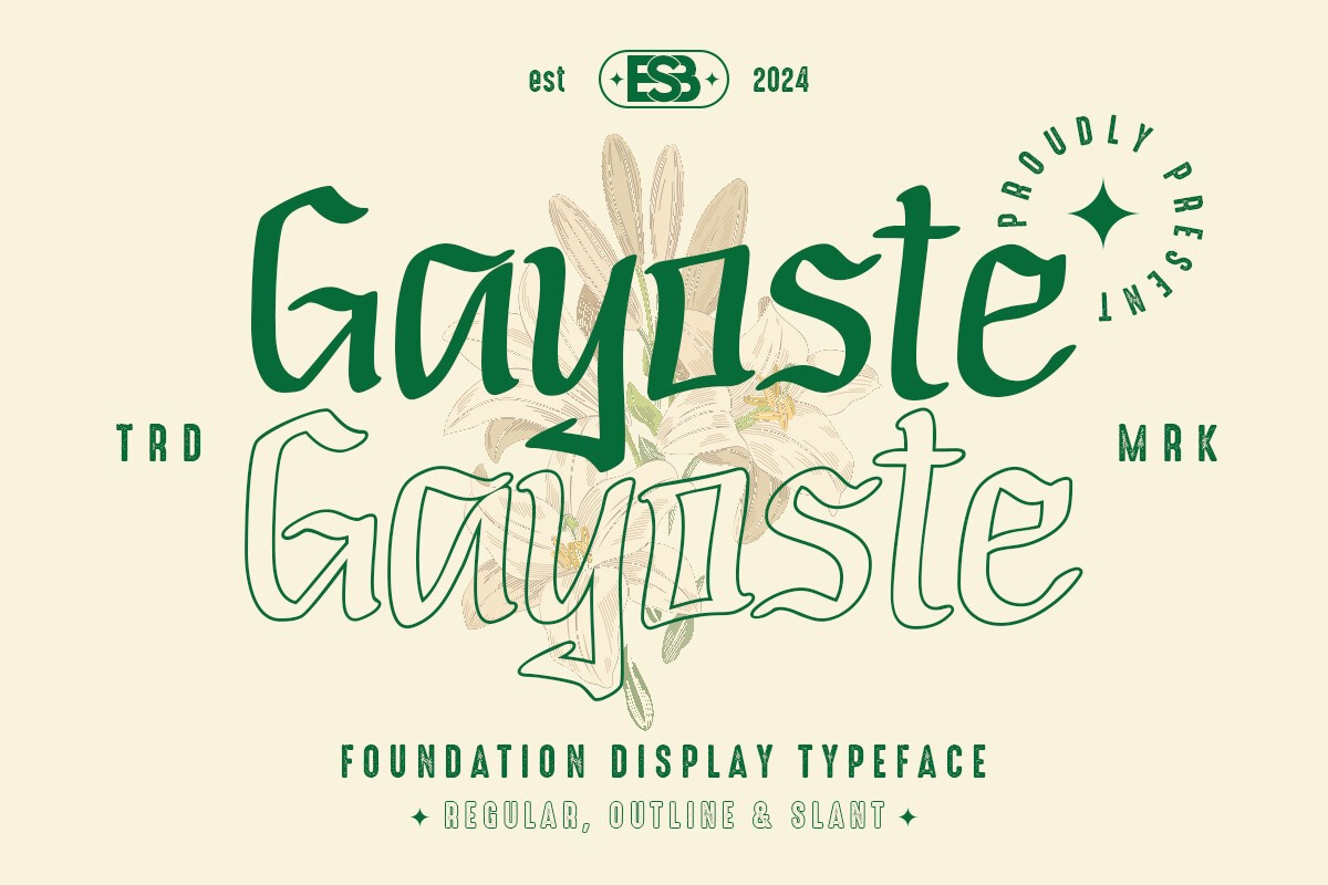 폰트 Gayoste