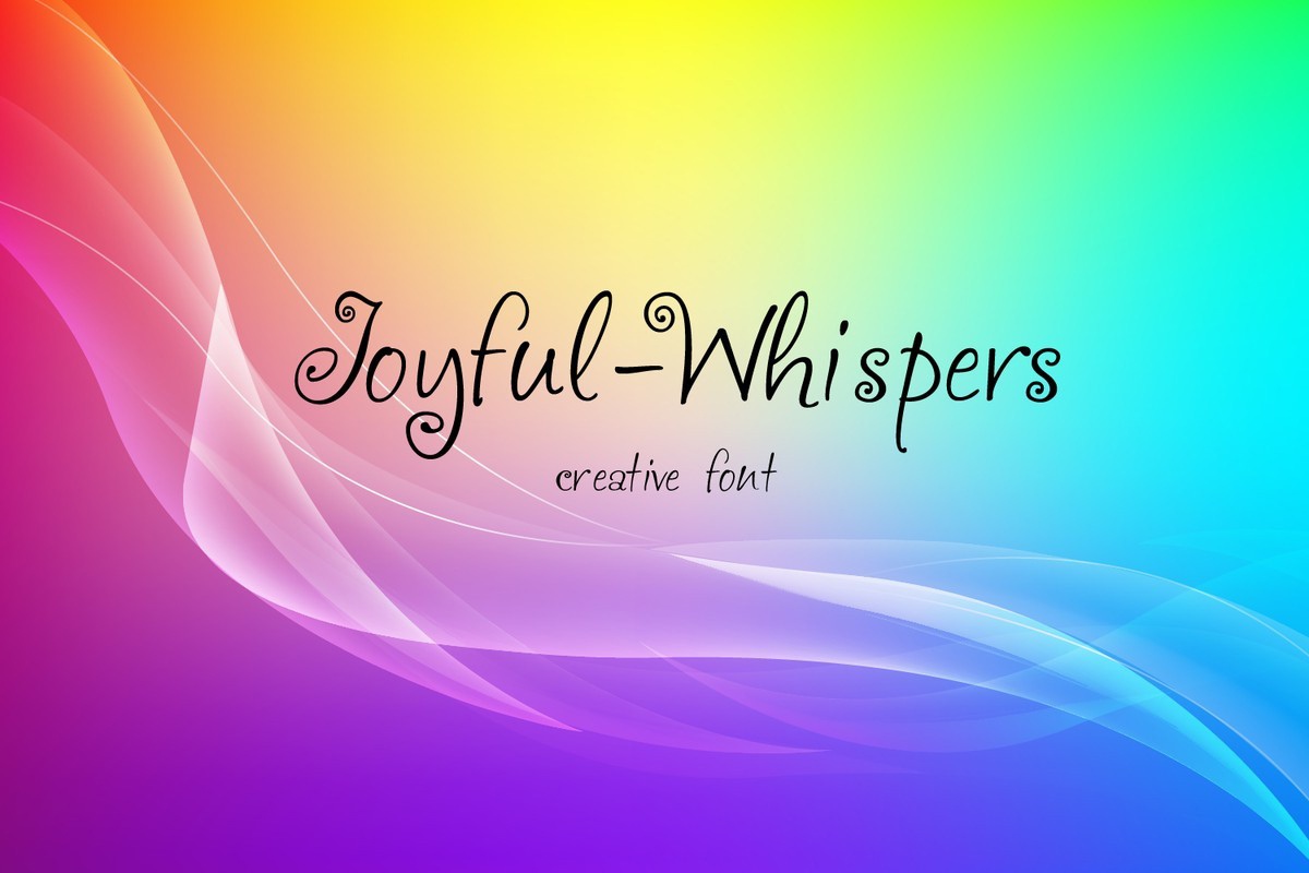 폰트 Joyful Whispers