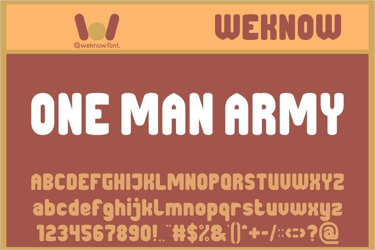 폰트 One Man Army