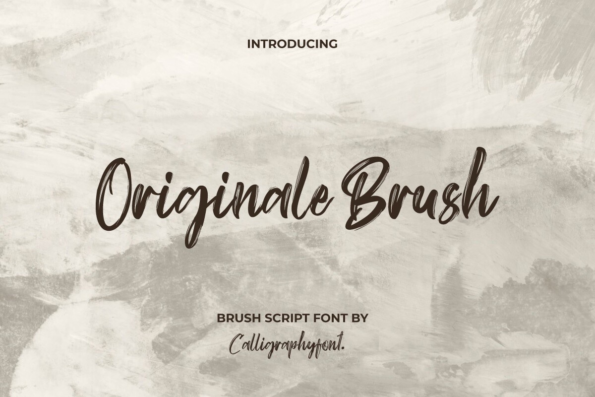 폰트 Originale Brush