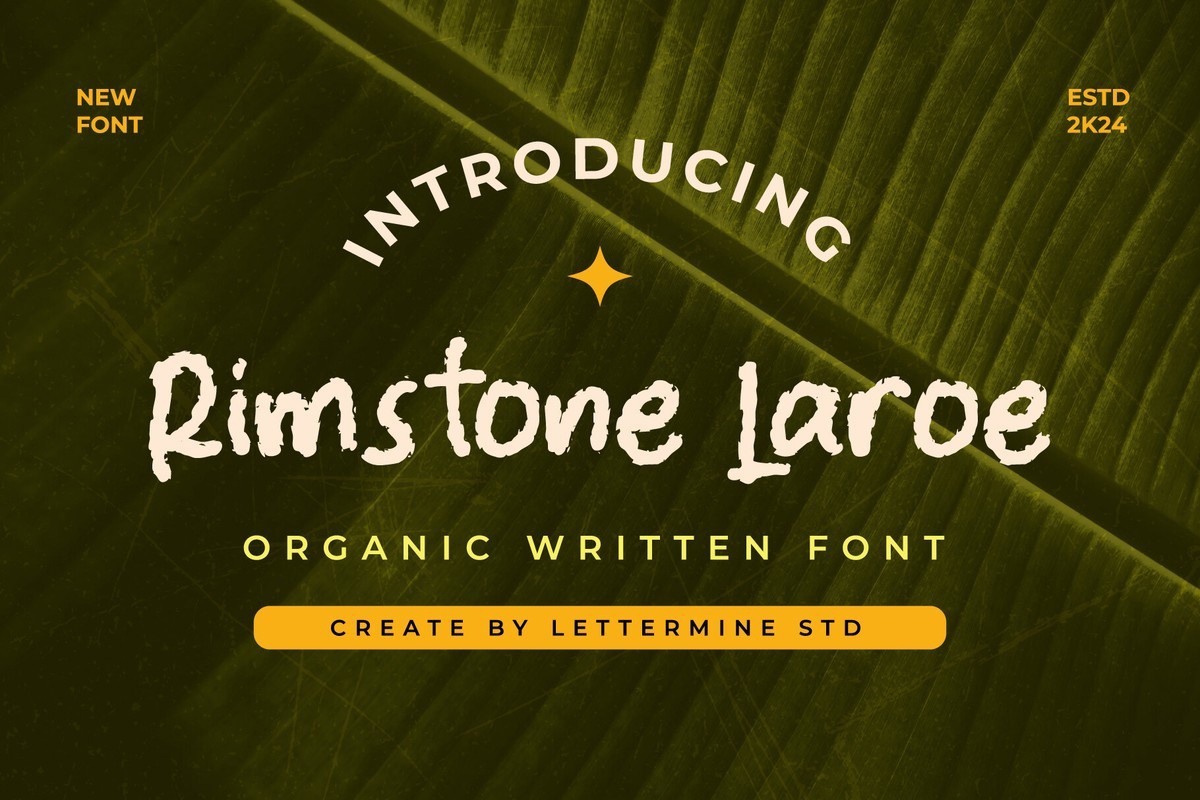 폰트 Rimstone Laroe